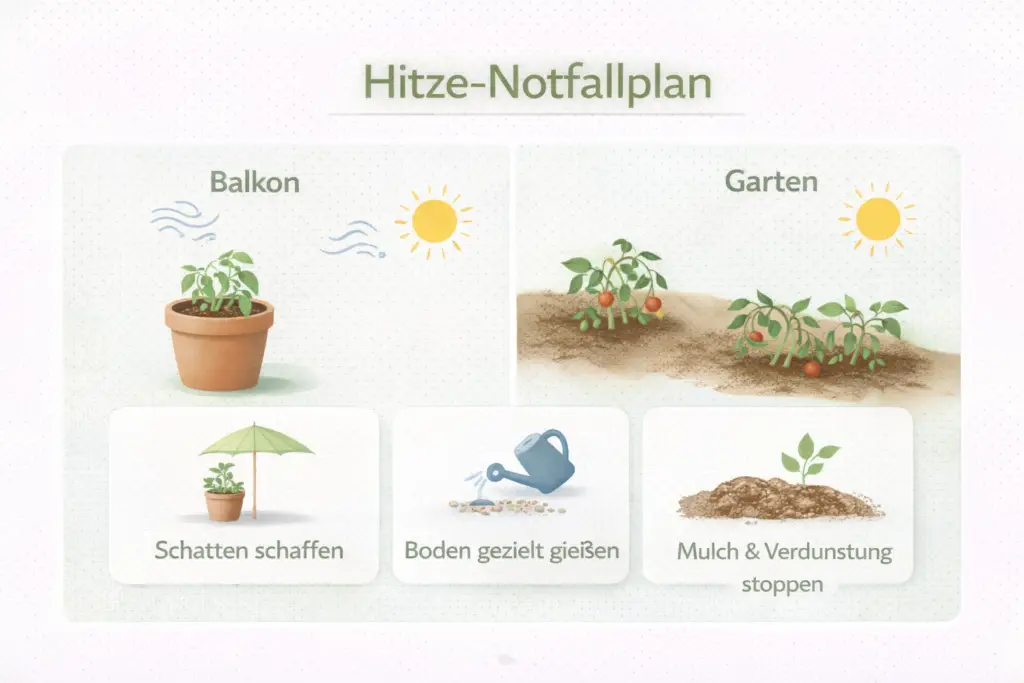 Hitze-Notfallplan: Pflanzen retten bei Trockenstress